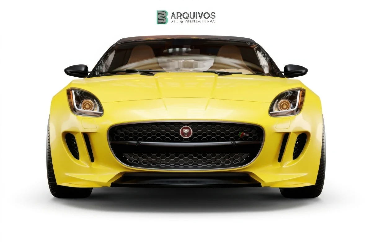 Modelo 3D STL - Jaguar F TYPE Convertable 2015 — foto 3